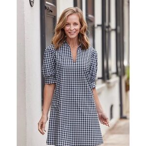 New Jude Connally black gingham Emerson dress XL.